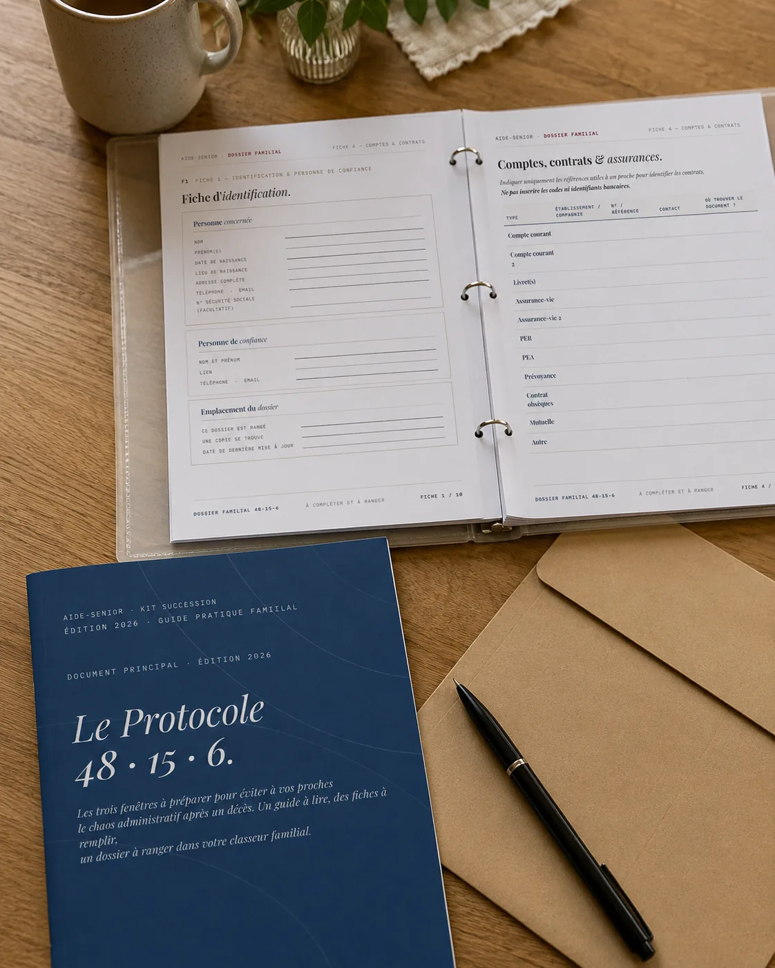 Le Kit Succession reçu et rempli par Pierre M.